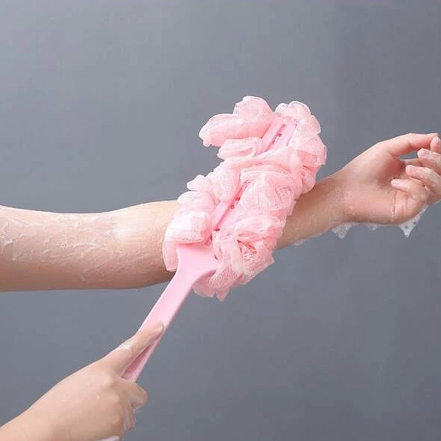 6702 Loofah Back Scrubber for Shower, Long Handle Bath Sponge Shower Brush, Soft Nylon Mesh Back Cleaner Washer, Body Bath Brush for Women and Men, Bathroom Shower Accessories DeoDap 6702 Loofah Back Scrubber for Shower, Long Handle Bath Sponge Shower Brush, Soft Nylon Mesh Back Cleaner Washer, Body Bath Brush for Women and Men, Bathroom Shower Accessories DeoDap